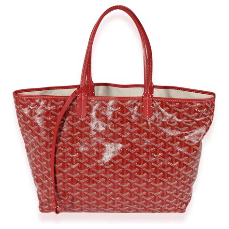 red goyard bag|goyard red pm tote.